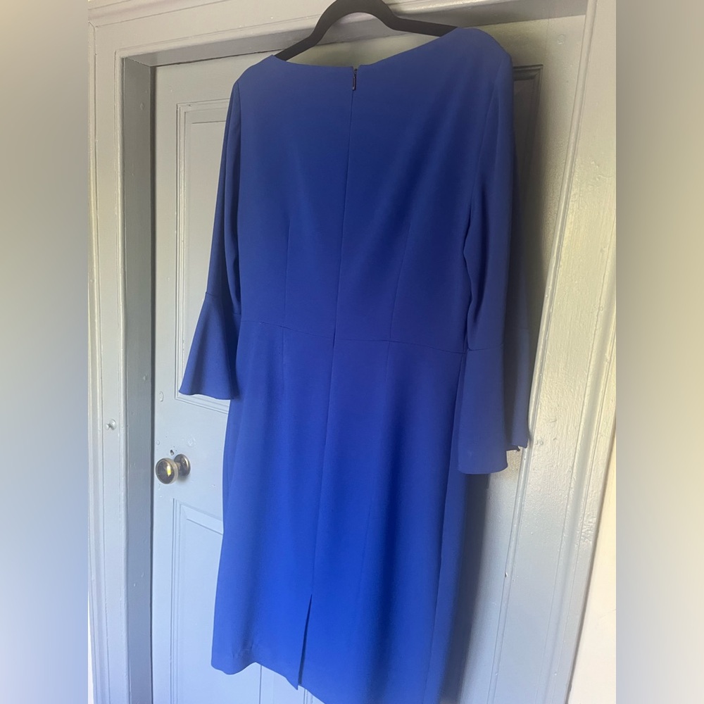 Elie Tahari Royal Blue Long Sleeve Dress